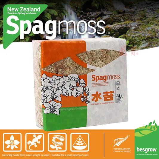 Besgrow - New Zealand AA+ grade Spagmoss 40L